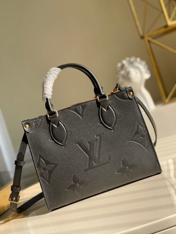 Louis Vuitton Handle Bag 25cm All Black - Image 3