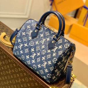 Louis Vuitton The Speedy Bandoulière 25 Navy Blue 25cm