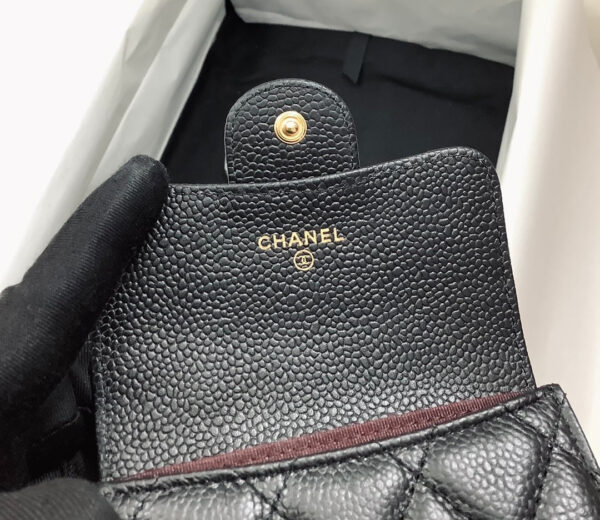 CO-CO Chanel Classic Card Holder with Gold hardware 11cm - Image 8