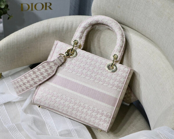 Christian Dior Medium Lady D-Lite Bag 24cm Black - Image 2