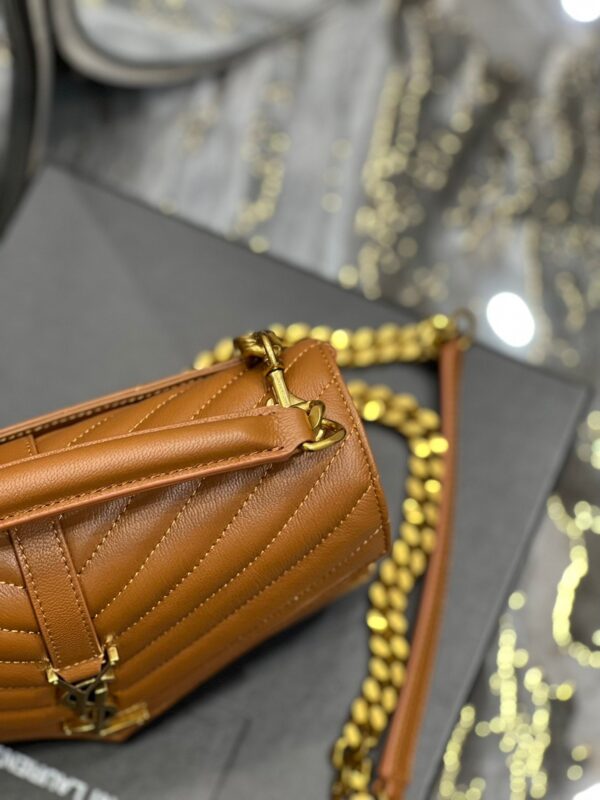 Saint Laurent College Medium Chain Bag With Gold Hardware 24cm - Image 6