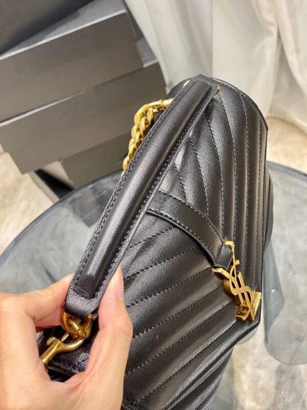 Saint Laurent College Medium Chain Bag With Gold Hardware 24cm - Image 6