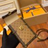 Louis Vuitton Vertical Trunk Pochette Monogram Reverse 18cm Brown - Image 8