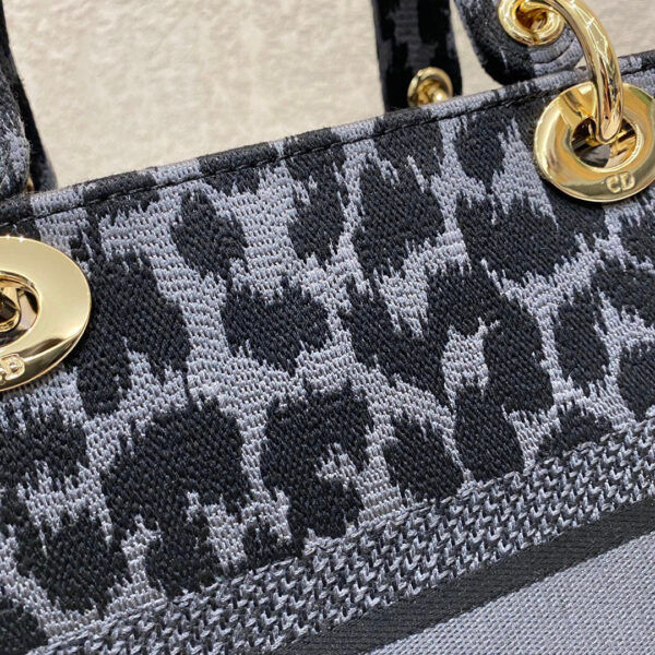 Christian Dior Medium Lady D-Lite Bag 24cm Leopard - Image 4