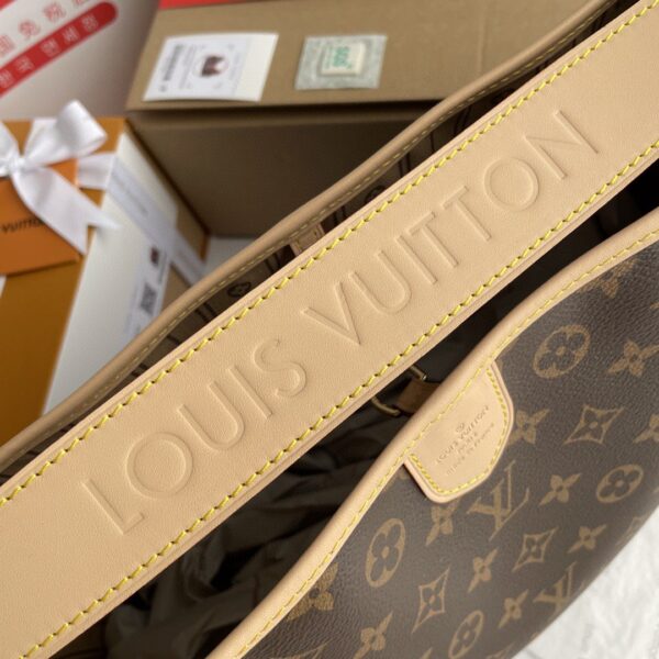 Louis Vuitton Delightful PM Monogram Canvas Natural For Women, Women’s Handbags, Shoulder Bags 33cm LV M40352 - Image 9