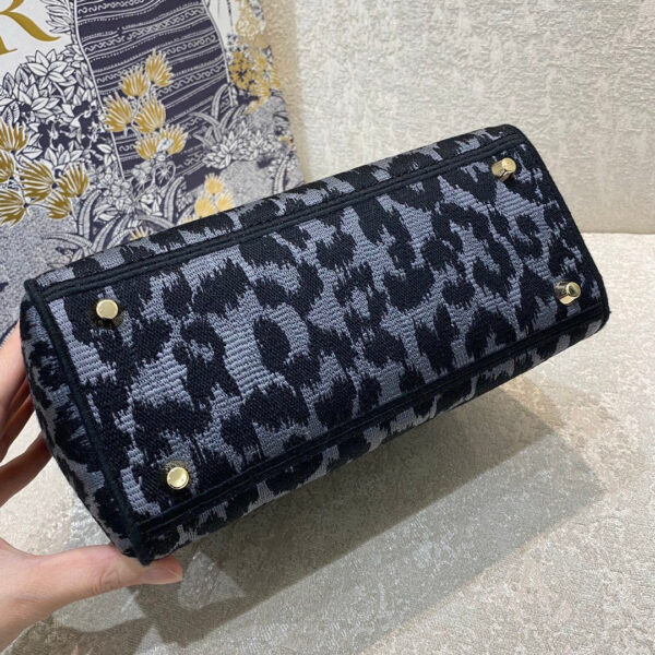 Christian Dior Medium Lady D-Lite Bag 24cm Leopard - Image 6