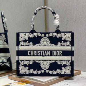Christina Dior Medium Book Tote Bag 36cm Black