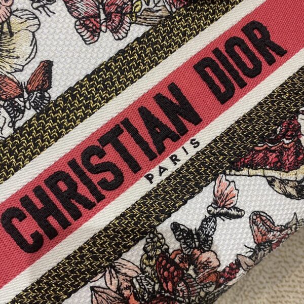 Christian Dior Medium Lady D-Lite Bag 24cm Red - Image 3