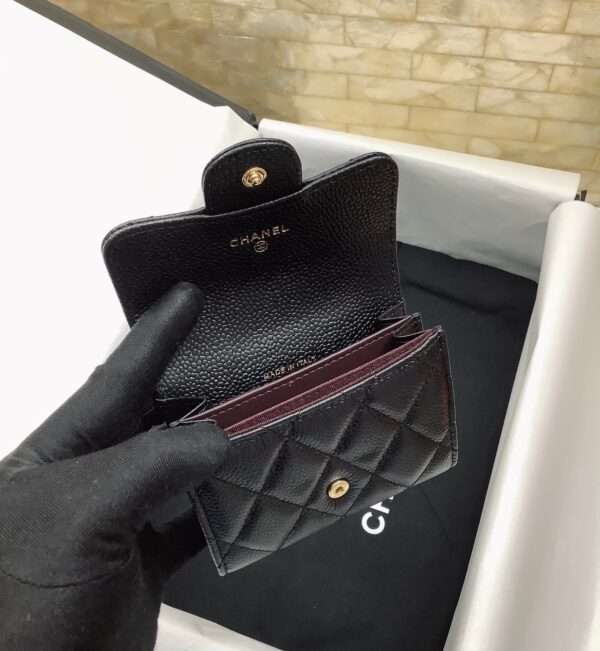 CO-CO Chanel Classic Card Holder with Gold hardware 11cm - Image 6