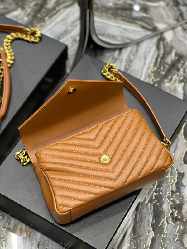 Saint Laurent College Medium Chain Bag With Gold Hardware 24cm - Image 8