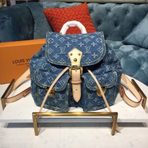 Louis Vuitton Backpack 30cm Monogram Denim Canvas Spring/Summer Collection M44460, Blue