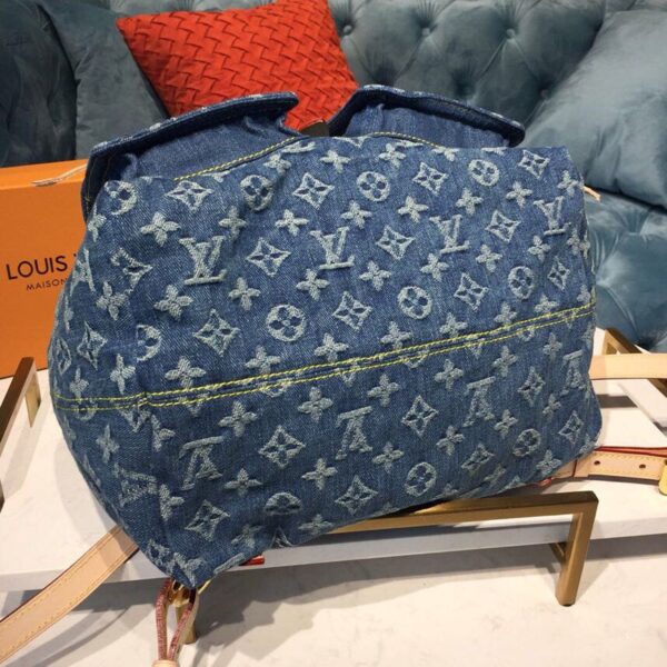 Louis Vuitton Backpack 30cm Monogram Denim Canvas Spring/Summer Collection M44460, Blue - Image 7