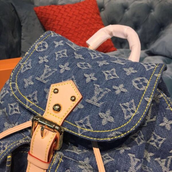 Louis Vuitton Backpack 30cm Monogram Denim Canvas Spring/Summer Collection M44460, Blue - Image 8