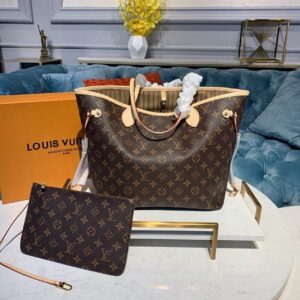 Louis Vuitton Neverfull MM Bag 32cm Monogram Canvas Spring/Summer Collection M40995, Beige