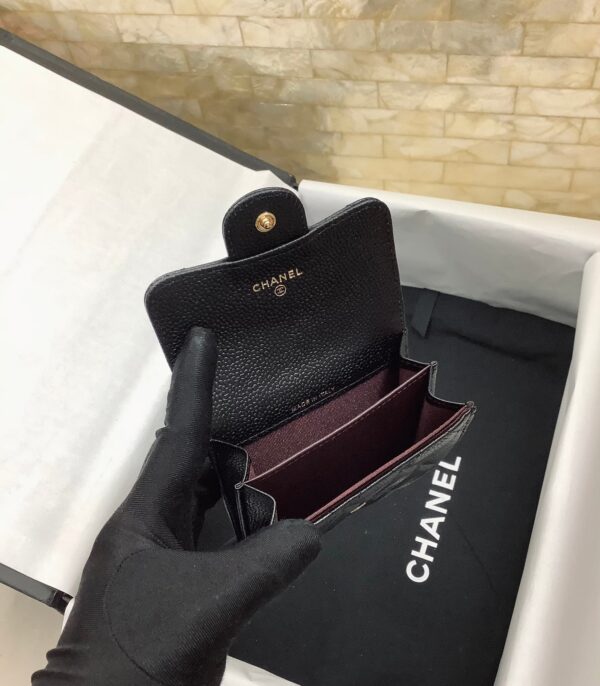CO-CO Chanel Classic Card Holder with Gold hardware 11cm - Image 7