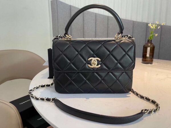 Chanel Classic Flap Bag Gold Hardware 25cm Black
