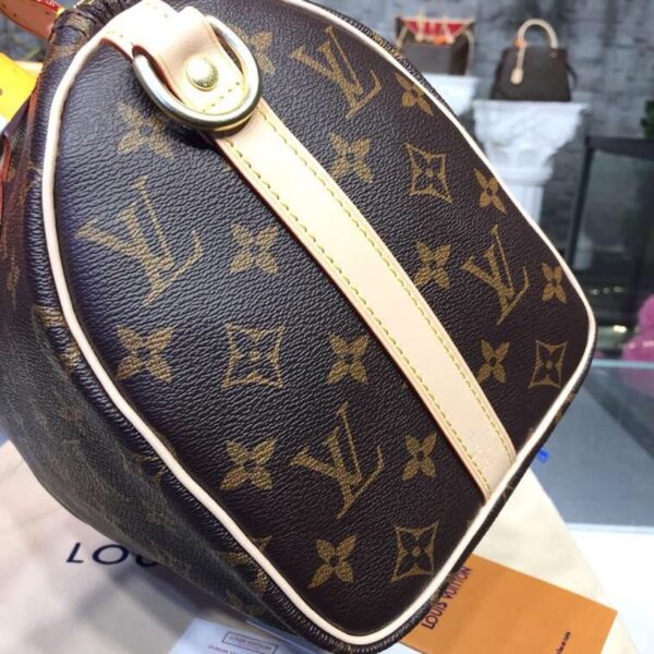 Louis Vuitton Speedy Bag 25cm Monogram Canvas Spring/Summer Collection M41109, Brown - Image 4