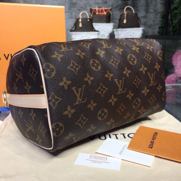 Louis Vuitton Speedy Bag 25cm Monogram Canvas Spring/Summer Collection M41109, Brown - Image 5