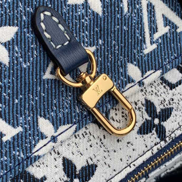 Louis Vuitton Onthego MM Tote Navy Blue 32cm - Image 6