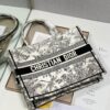 Christina Dior Medium Book Tote Bag 36cm Black/White - Image 5