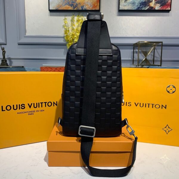 Louis Vuitton Avenue Sling Bag 32cm Damier Infini Canvas Spring/Summer Collection N41720, Black - Image 4
