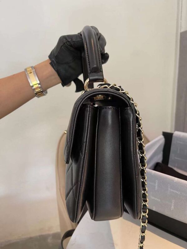Chanel Classic Flap Bag Gold Hardware 25cm Black - Image 4
