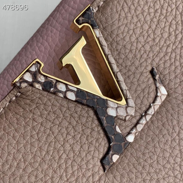 Louis Vuitton Woven Capucines Python Handle Bag 31cm Taurillon Leather Spring/Summer Collection N92802 Pebble - Image 5