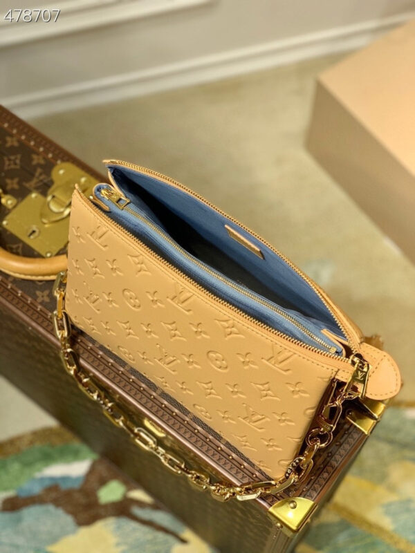 Louis Vuitton Coussin PM Bag 26cm Monogram Embossed Puffy Lambskin Leather Spring/Summer Collection M57793 Brown - Image 8