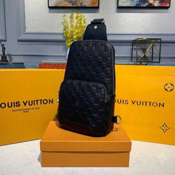Louis Vuitton Avenue Sling Bag 32cm Damier Infini Canvas Spring/Summer Collection N41720, Black - Image 3