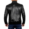 Clark Black Motorcycle Leather Bomber Jackets Men’s - Image 3