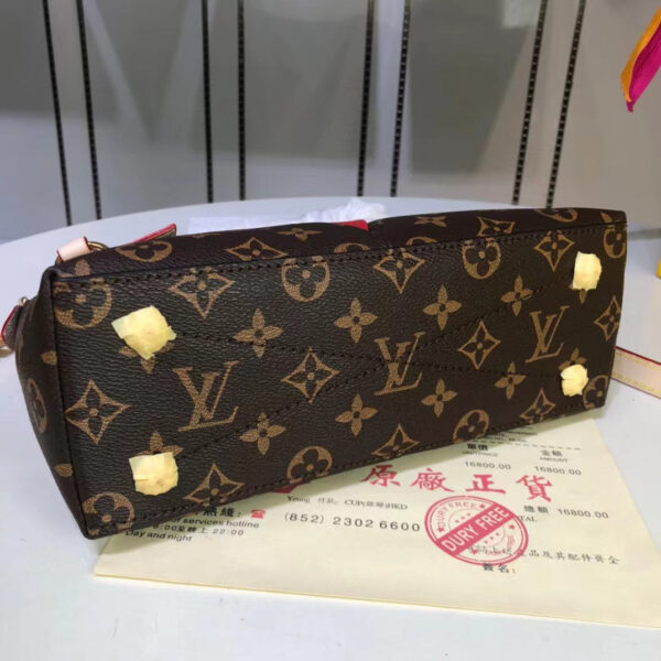 Louis Vuitton V Tote BB Bag 20cm Monogram Canvas Spring/Summer Collection M43966 Cerise - Image 4
