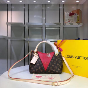 Louis Vuitton V Tote BB Bag 20cm Monogram Canvas Spring/Summer Collection M43966 Cerise