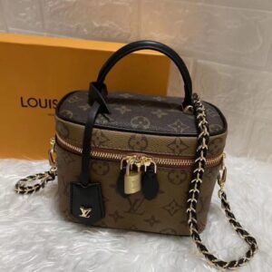 Louis Vuitton Nice BB Vanity Case Bag Monogram Reverse Canvas Fall/Winter Collection M53369, Brown