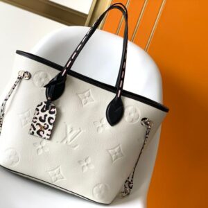 Louis Vuitton Neverfull MM Monogram Empreinte 31cm White
