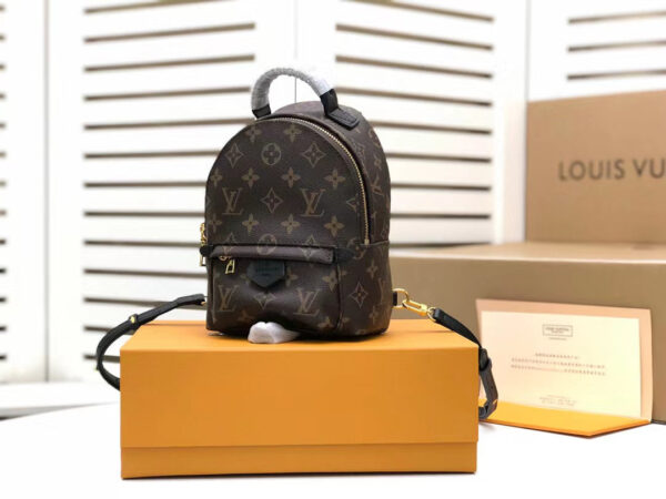 Louis Vuitton Palm Springs Mini Backpack 22cm Monogram Canvas Spring/Summer Collection M41562, Brown