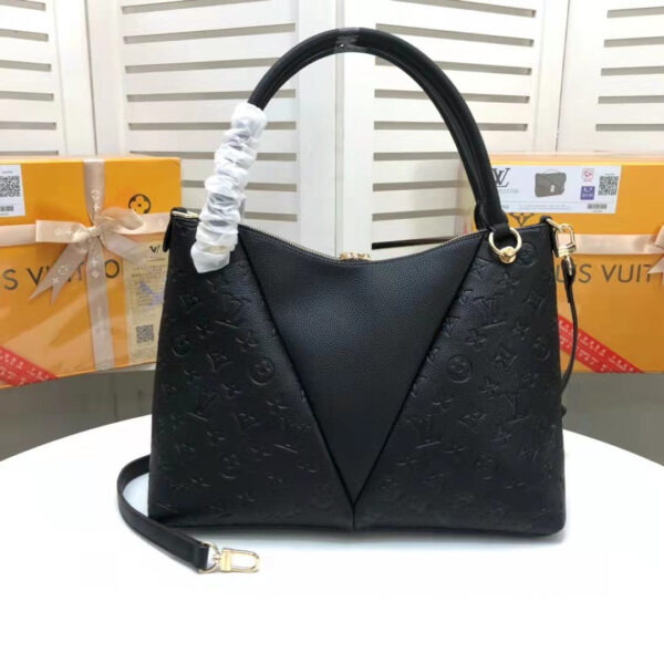 Louis Vuitton V Tote MM Bag Monogram Empreinte Canvas Spring/Summer Collection M44421 26cm Black - Image 2