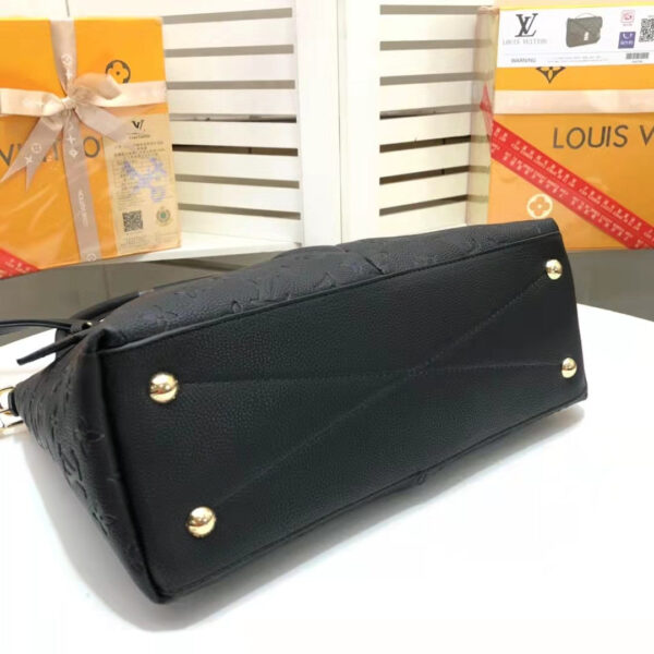 Louis Vuitton V Tote MM Bag Monogram Empreinte Canvas Spring/Summer Collection M44421 26cm Black - Image 3