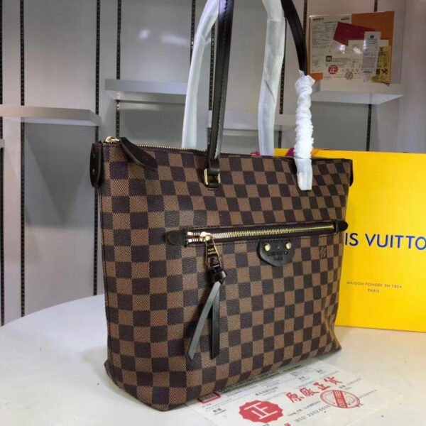 Louis Vuitton Iena MM Bag 34cm Damier Ebene Canvas Fall/Winter Collection N41013, Brown - Image 2