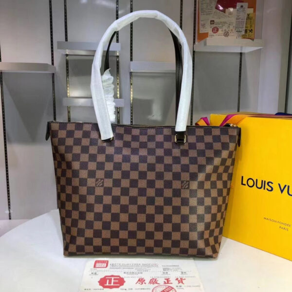 Louis Vuitton Iena MM Bag 34cm Damier Ebene Canvas Fall/Winter Collection N41013, Brown - Image 3