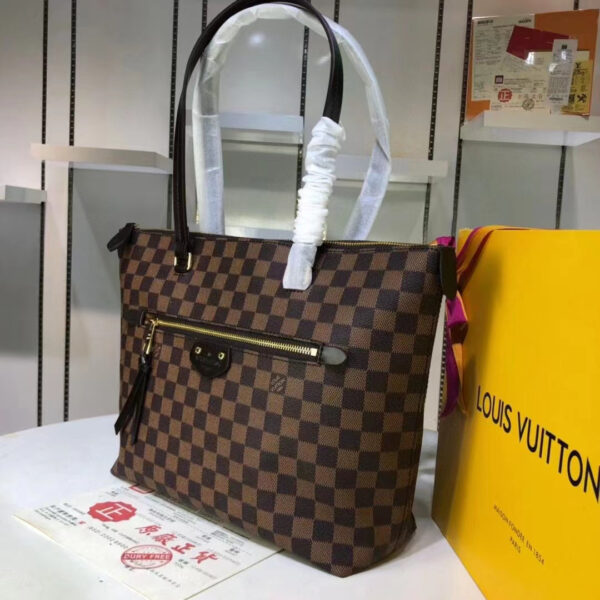 Louis Vuitton Iena MM Bag 34cm Damier Ebene Canvas Fall/Winter Collection N41013, Brown - Image 4