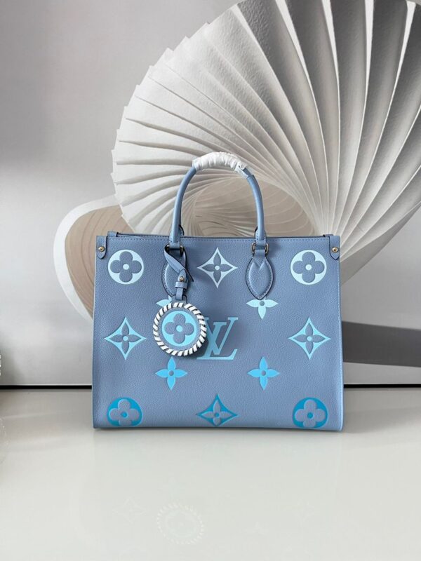 Louis Vuitton By The Pool OnTheGo MM Bag 35cm Monogram Empreinte Canvas Leather Spring/Summer Collection Blue