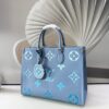 Louis Vuitton By The Pool OnTheGo MM Bag 35cm Monogram Empreinte Canvas Leather Spring/Summer Collection Blue - Image 9