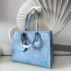 Louis Vuitton By The Pool OnTheGo MM Bag 35cm Monogram Empreinte Canvas Leather Spring/Summer Collection Blue - Image 7