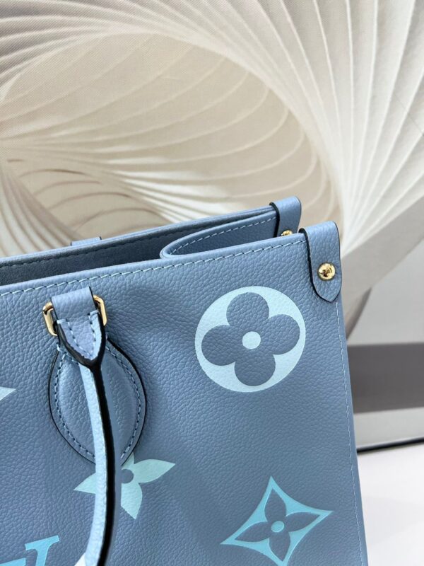 Louis Vuitton By The Pool OnTheGo MM Bag 35cm Monogram Empreinte Canvas Leather Spring/Summer Collection Blue - Image 4
