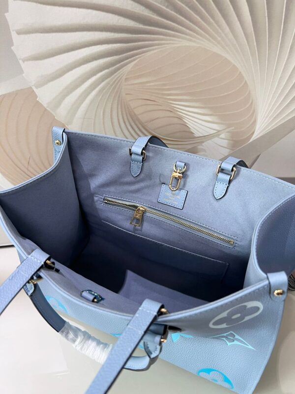 Louis Vuitton By The Pool OnTheGo MM Bag 35cm Monogram Empreinte Canvas Leather Spring/Summer Collection Blue - Image 2