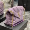 Saint Laurent Puffer Small Chain Bag In Denim 35cm - Image 8