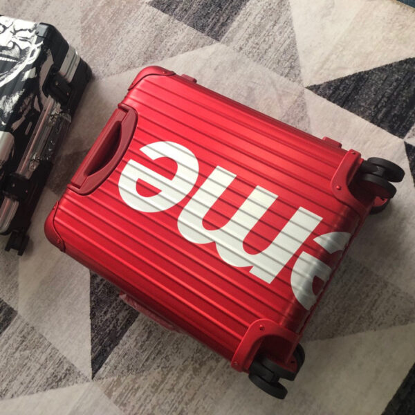Louis Vuitton x Supreme Rolling Vali In Red 20 Inch - Image 9