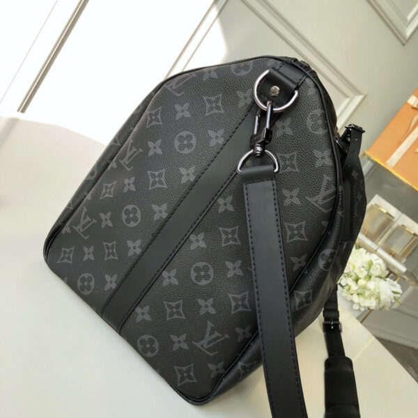 Louis Vuitton Luggage Bag Monogram 55cm Black - Image 6