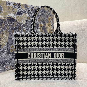 Christina Dior Medium Book Tote Bag 36cm Black