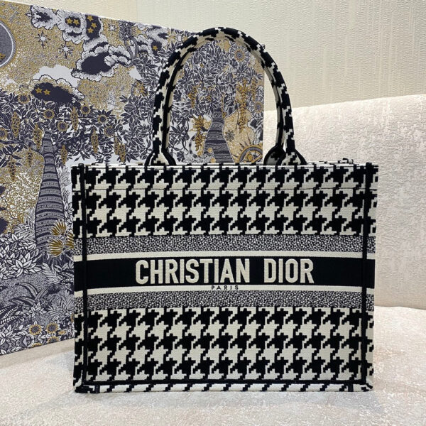 Christina Dior Medium Book Tote Bag 36cm Black